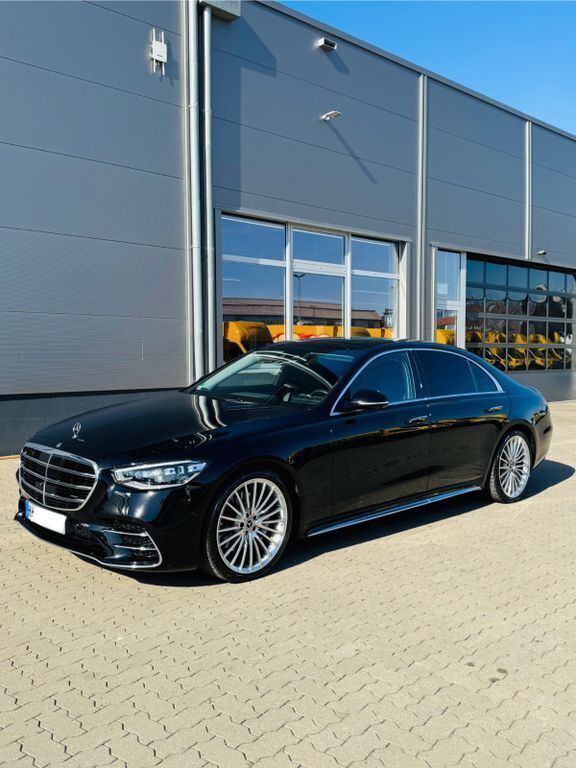 Schwarz Gebraucht 2022 Mercedes S350 AMG line Limousine | 106.999 € - Bild 1/4