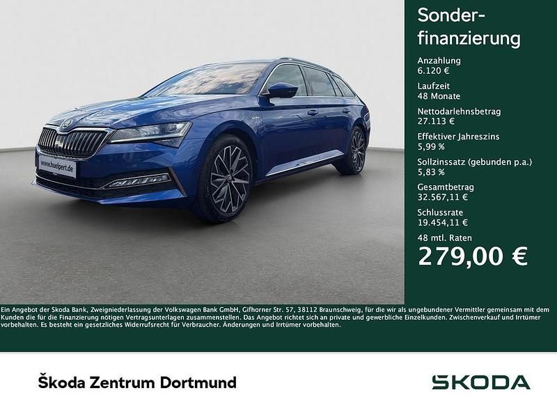 Blau Gebraucht 2023 Skoda Superb LAURIN & KLEMENT Kombi | 33.233 € (Guter Preis) - Bild 1/4