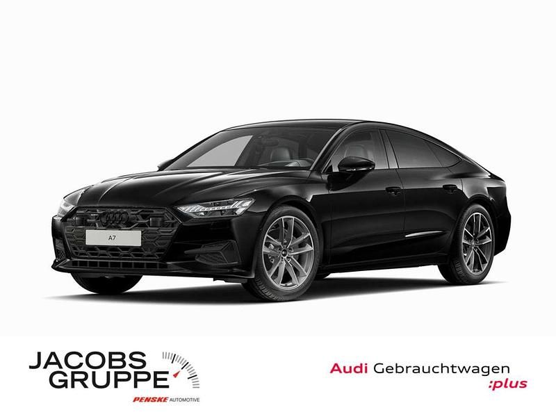 Mythosschwarz metallic Gebraucht 2024 Audi A7 Sportback Ambiente Kleinwagen | 61.970 € (Superpreis) - Bild 1/4