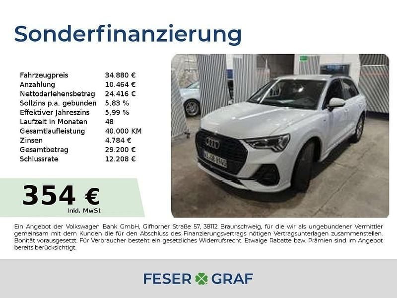 Gebraucht Audi Q3 S-Line 150 PS (110 kW) 2024 Gletscherweiß SUV