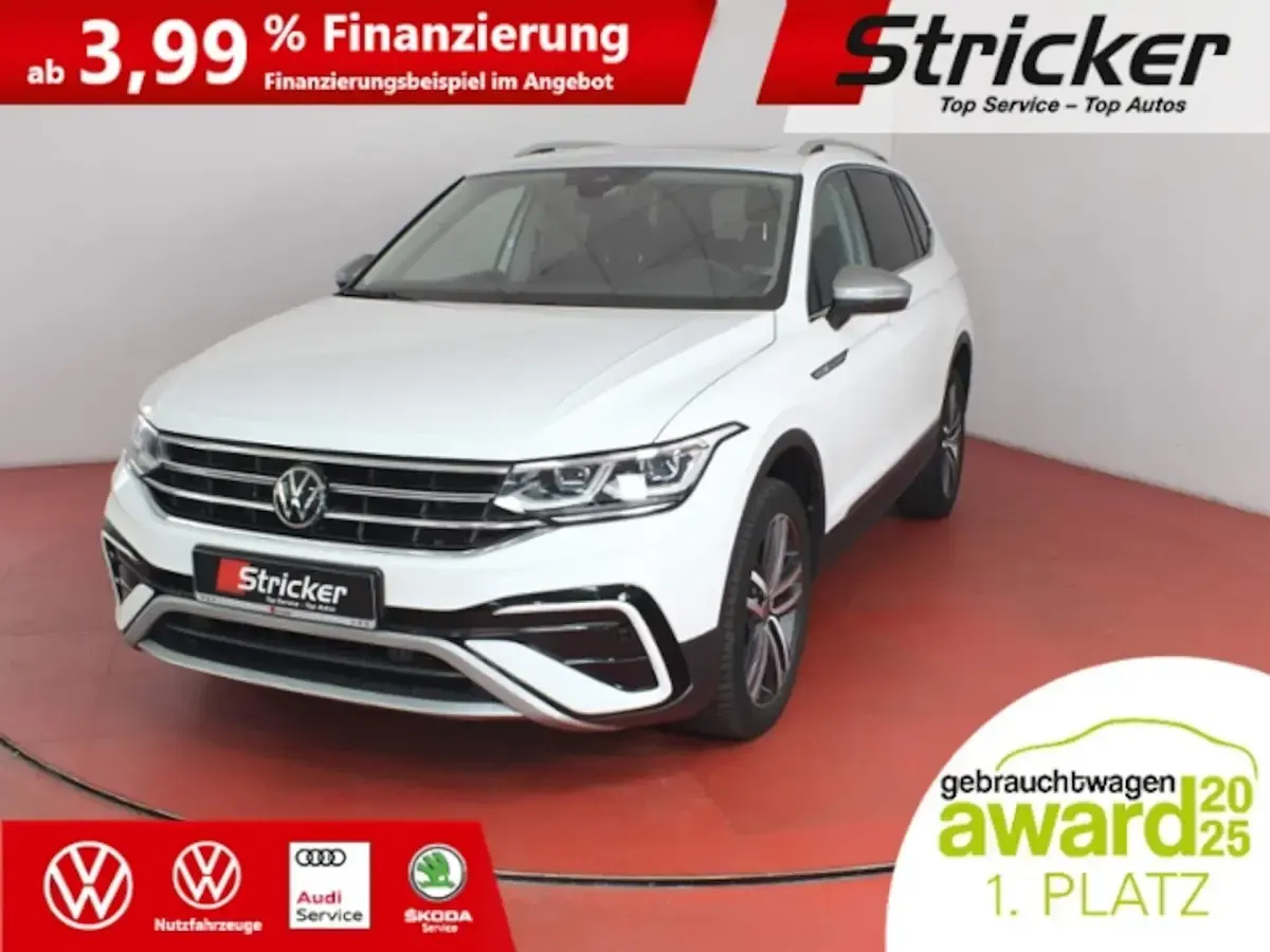 Gebraucht VW Tiguan Allspace Elegance 190 PS (139 kW) 2021 Pure white SUV