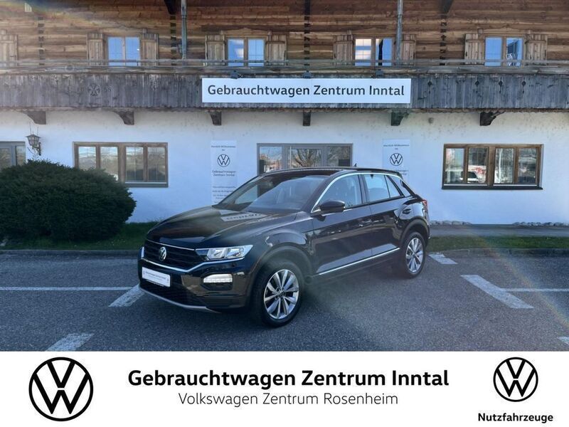 Schwarz Gebraucht 2021 VW T-Roc Style SUV | 22.900 € (Guter Preis) - Bild 1/4