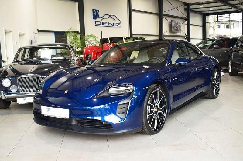 Blau Gebraucht 2022 Porsche Taycan Limousine | 59.899 € (Superpreis) - Bild 1/3