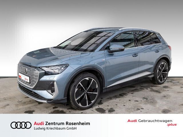 Geysirblau metallic Gebraucht 2021 Audi Q4 e-tron Ambiente SUV | 39.880 € (Teuer) - Bild 1/4