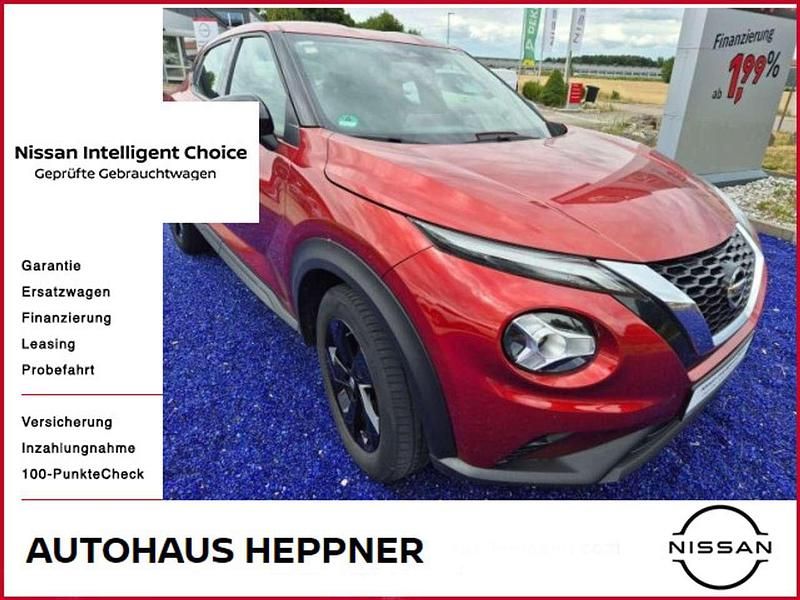 Fuji sunset red Gebraucht 2020 Nissan Juke Acenta SUV | 13.990 € (Fairer Preis) - Bild 1/4