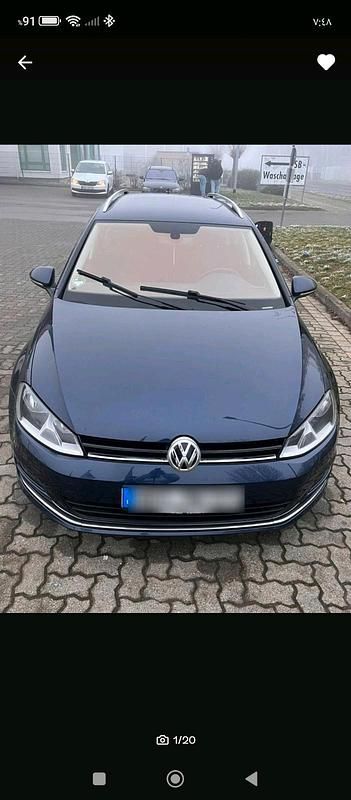 Blau Gebraucht 2015 VW Golf VII Kombi | 8.500 € (Guter Preis) - Bild 1/4
