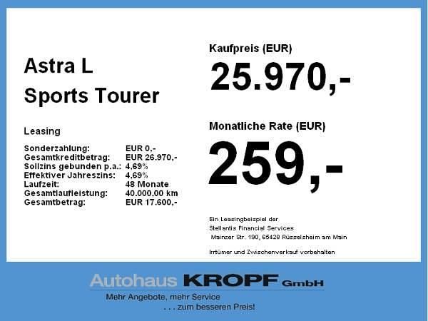 Gebraucht Opel Astra 136 PS (100 kW) 2025 Schwarz Kombi