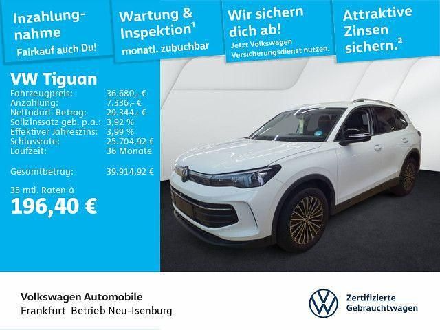 Pure white Gebraucht 2025 VW Tiguan Goal SUV | 36.680 € - Bild 1/4