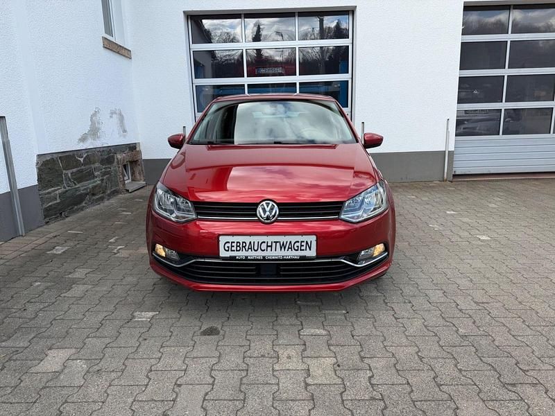 Gebraucht VW Polo Highline 90 PS (66 kW) 2014 Rot Kleinwagen