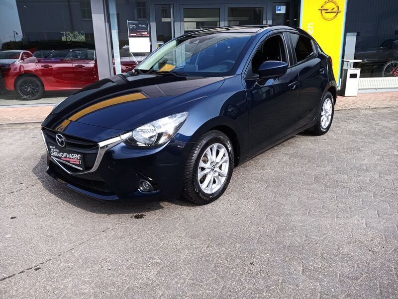 Gebraucht Mazda 2 Exclusive-Line 90 PS (66 kW) 2016 Blau Kleinwagen