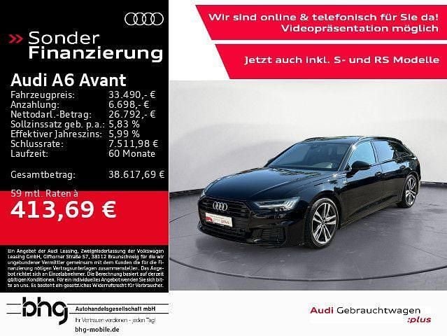 Schwarz Gebraucht 2021 Audi A6 Sport Kombi | 33.490 € (Guter Preis) - Bild 1/4