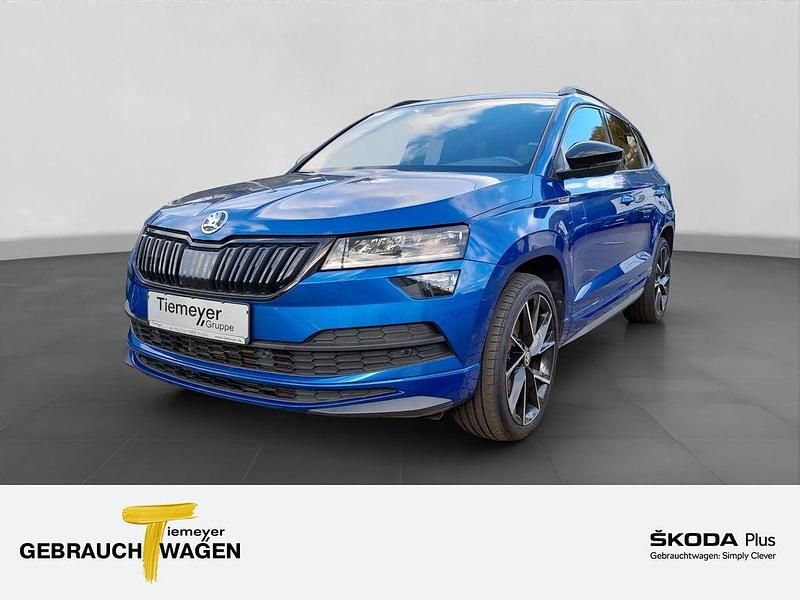 Blau Gebraucht 2020 Skoda Karoq SportLine SUV | 28.990 € (Etwas zu teuer) - Bild 1/4