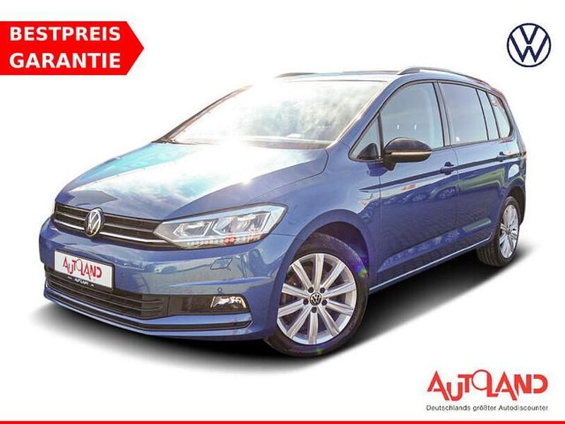 Gebraucht VW Touran Highline 150 PS (110 kW) 2022 F9f9 caribbean blue metallic Van / Kleinbus