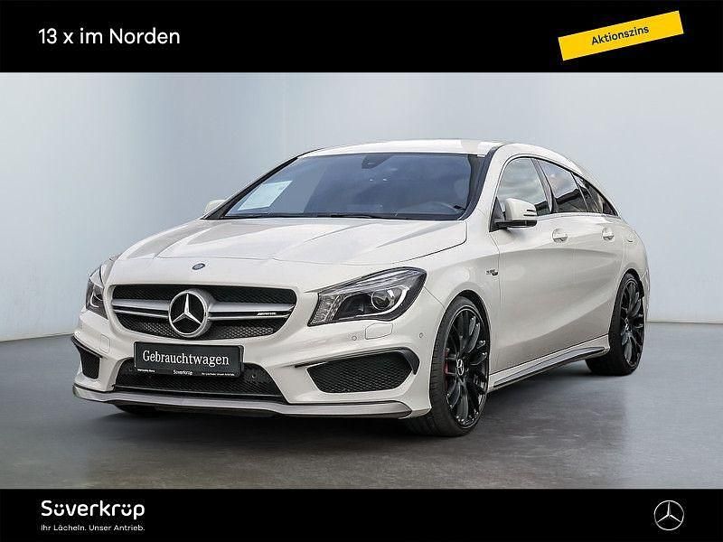 Weiß Gebraucht 2015 Mercedes CLA45 AMG Shooting Brake AMG Kombi | 22.970 € (Fairer Preis) - Bild 1/4