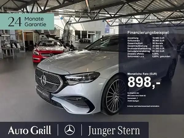 Metalliclack hightechsilber Gebraucht 2023 Mercedes E450 Kombi | 74.450 € - Bild 1/4