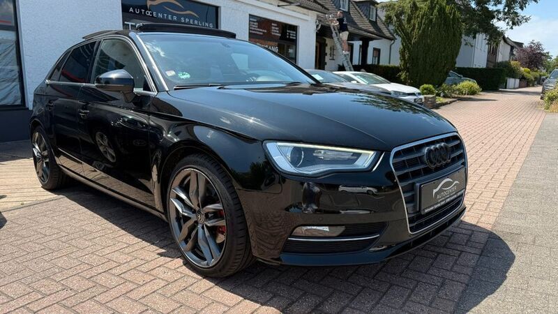 Schwarz Gebraucht 2014 Audi A3 Sportback Ambition Limousine | 14.999 € (Fairer Preis) - Bild 1/4