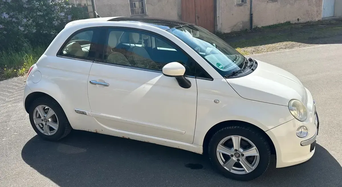 Gebraucht Fiat 500 Lounge 101 PS (74 kW) 2007 Weiß Kleinwagen
