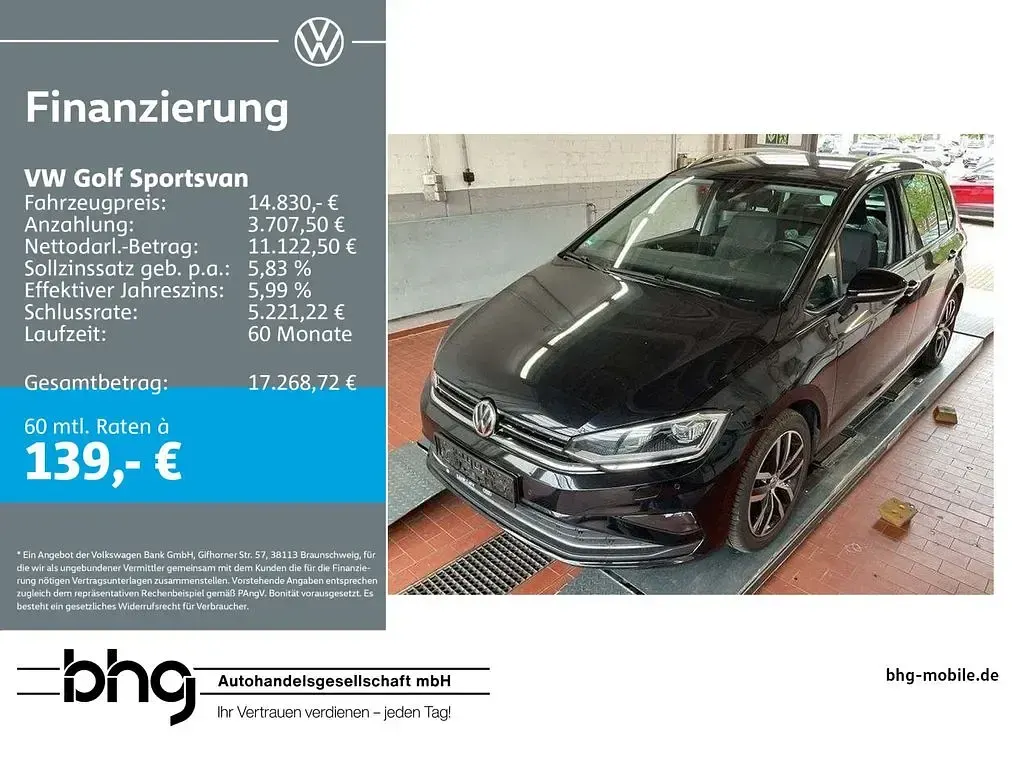 Gebraucht VW Golf Sportsvan Comfortline 131 PS (96 kW) 2018 Van / Kleinbus