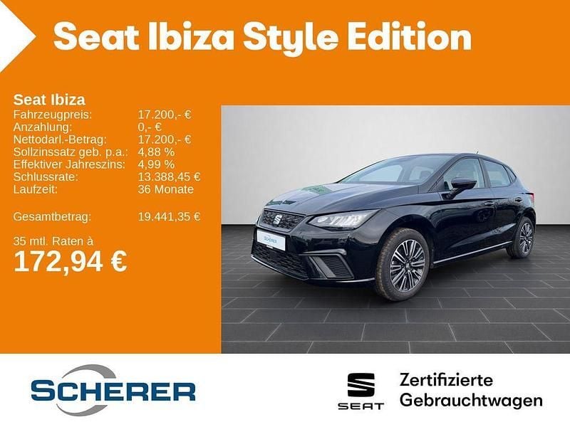 Gebraucht Seat Ibiza Style 116 PS (85 kW) 2024 Midnight schwarz metallic (metallic) Limousine