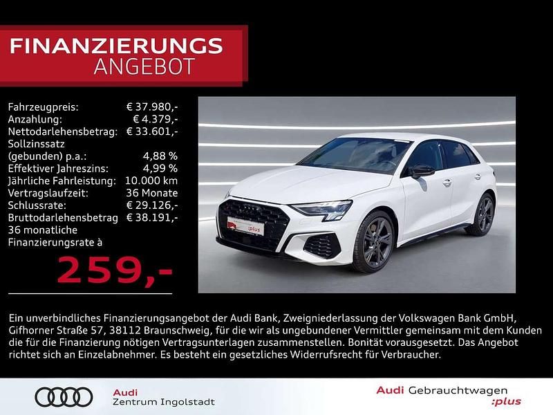 Ibisweiß Gebraucht 2024 Audi S3 Comfort Limousine | 37.980 € (Superpreis) - Bild 1/3