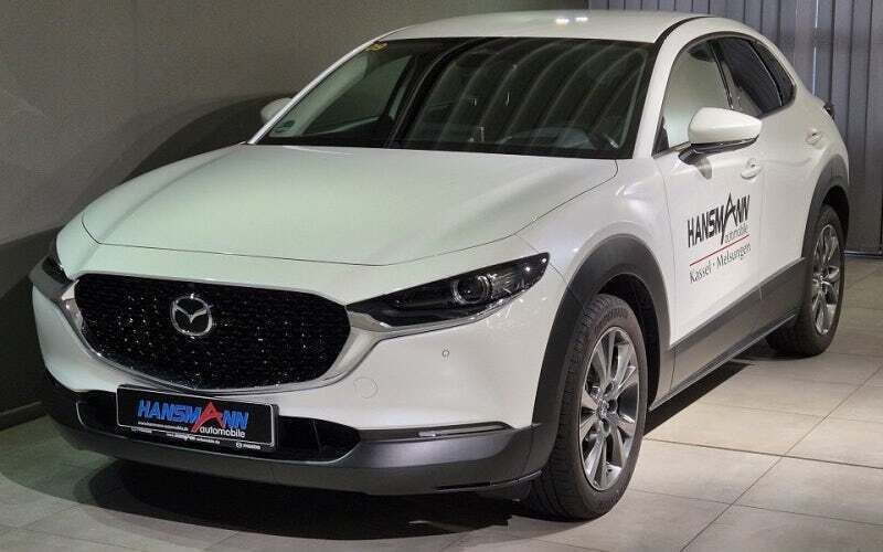 Snowflake white metallic Gebraucht 2024 Mazda CX-30 Exclusive-Line SUV | 32.490 € (Etwas zu teuer) - Bild 1/4