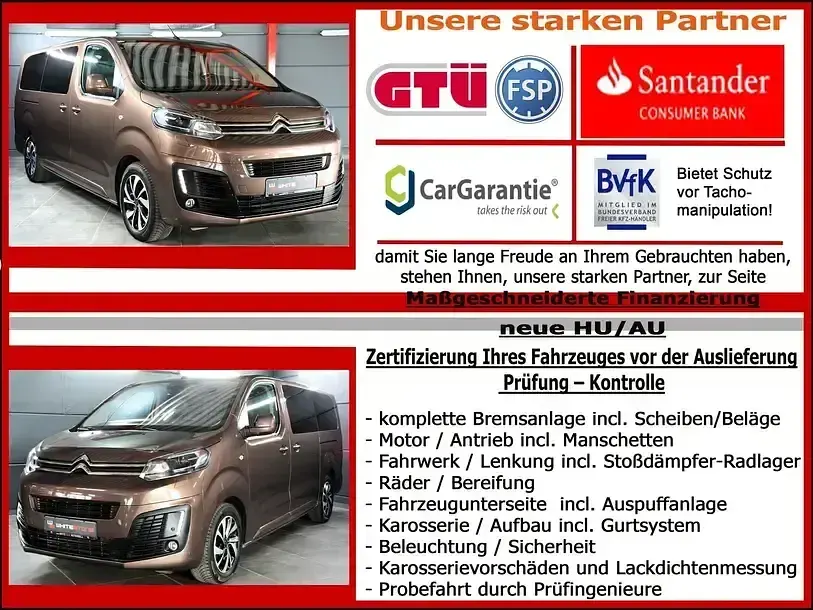 Gebraucht Citroën Jumpy Shine 181 PS (133 kW) 2019 Braun Van / Kleinbus