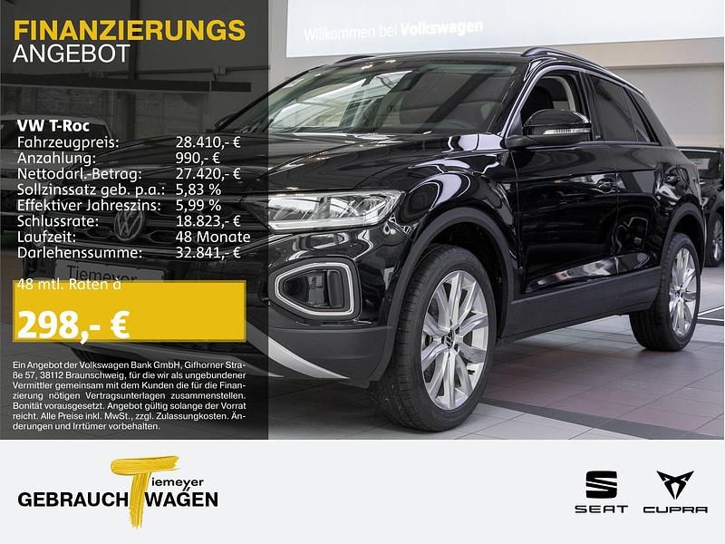 Schwarz Gebraucht 2024 VW T-Roc Move SUV | 27.490 € (Guter Preis) - Bild 1/4