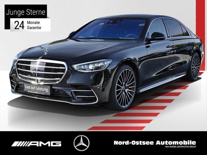 Schwarz metalliclack obsidianschwarz metallic Gebraucht 2024 Mercedes S580 AMG Limousine | 112.890 € (Superpreis) - Bild 1/4