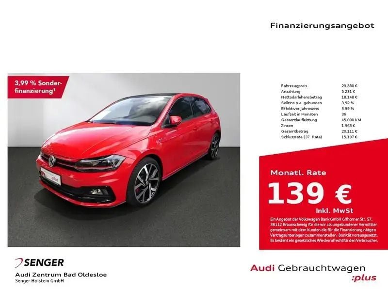 Rot Gebraucht 2021 VW Polo Beats | 22.980 € (Guter Preis) - Bild 1/1