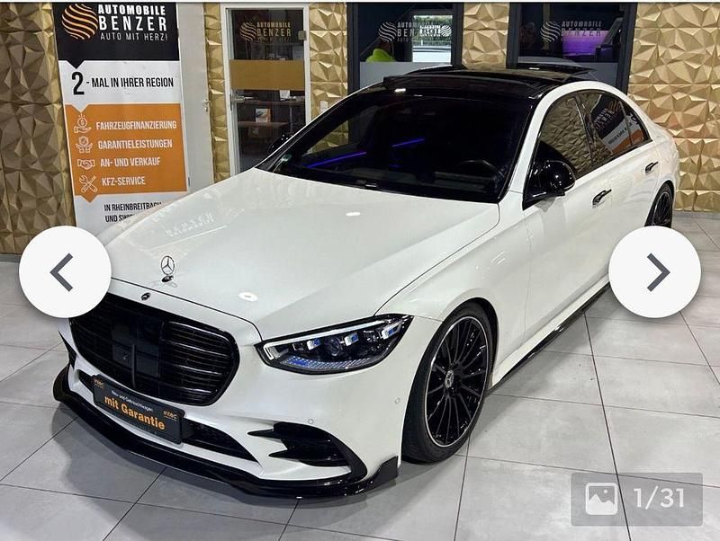 Weiß Gebraucht 2022 Mercedes S580 AMG Limousine | 76.500 € (Superpreis) - Bild 1/4