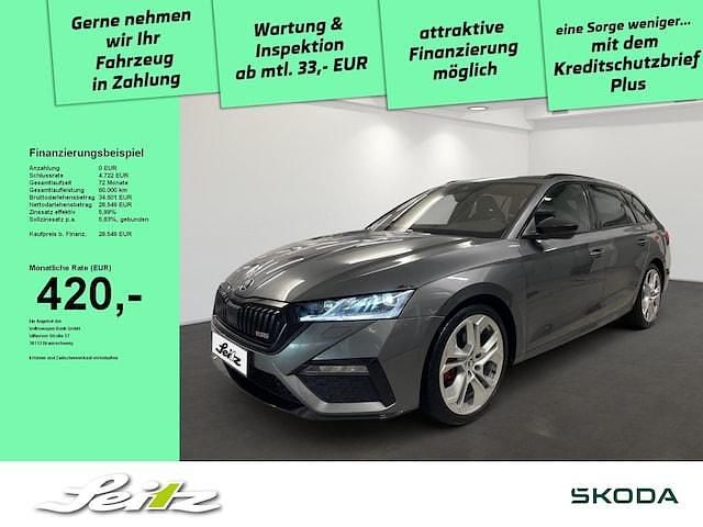 Graphitegrau metallic Gebraucht 2022 Skoda Octavia RS Kombi | 28.549 € (Fairer Preis) - Bild 1/2