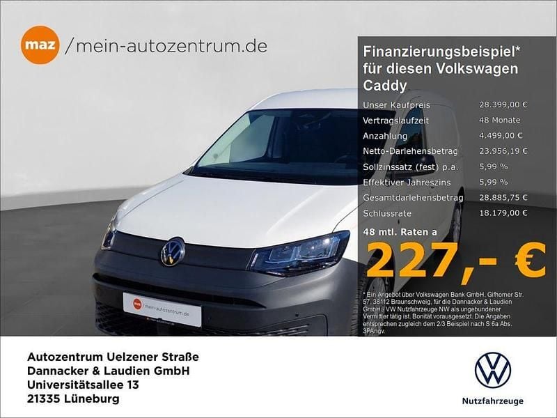 Neu VW Caddy 102 PS (75 kW) 2025 Weiß Van / Kleinbus
