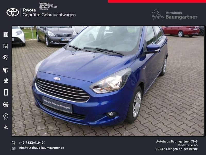 Gebraucht Ford Ka Plus Cool & Sound Edition 86 PS (63 kW) 2017 Blau metallic Kleinwagen