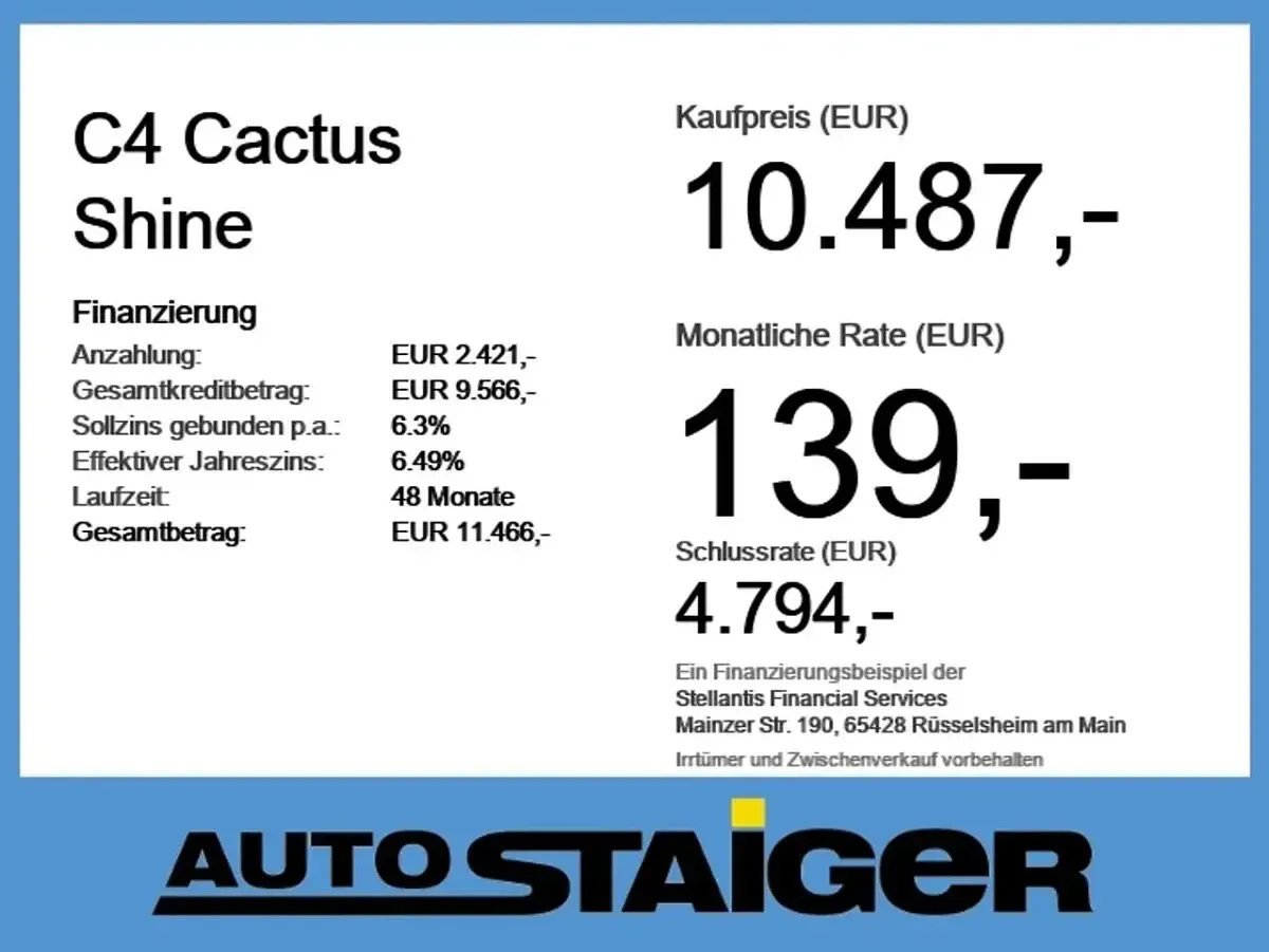 Gebraucht Citroën C4 Shine 131 PS (96 kW) 2018 Lackierung ultra smaragd perlm SUV