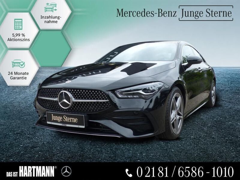 Schwarz Gebraucht 2024 Mercedes CLA180 AMG Limousine | 33.360 € (Guter Preis) - Bild 1/4