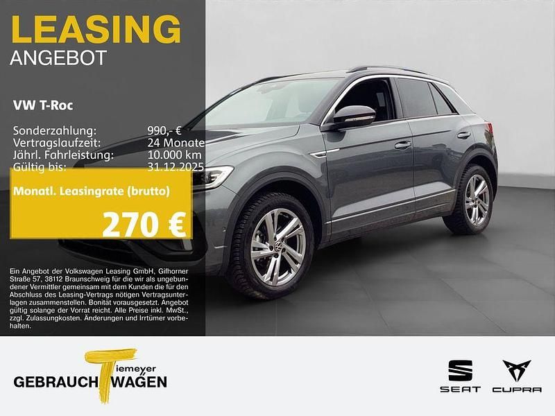 Grau Gebraucht 2024 VW T-Roc R-line SUV | 29.870 € (Guter Preis) - Bild 1/4