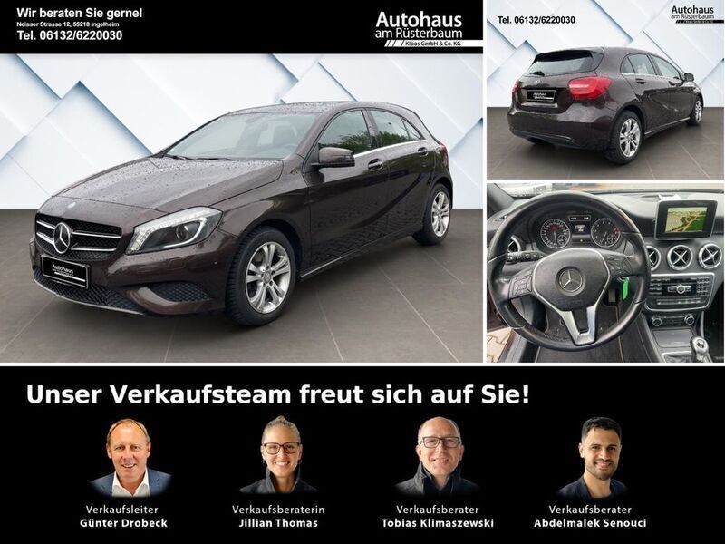 Braun Gebraucht 2015 Mercedes A180 Style Limousine | 13.880 € (Fairer Preis) - Bild 1/4