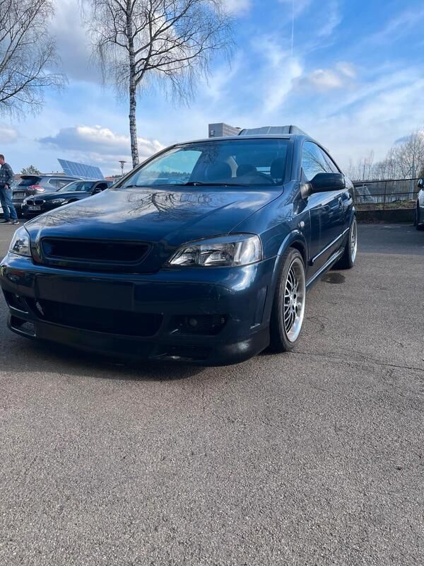 Blau Gebraucht 2000 Opel Astra Coupé | 550 € (Superpreis) - Bild 1/4