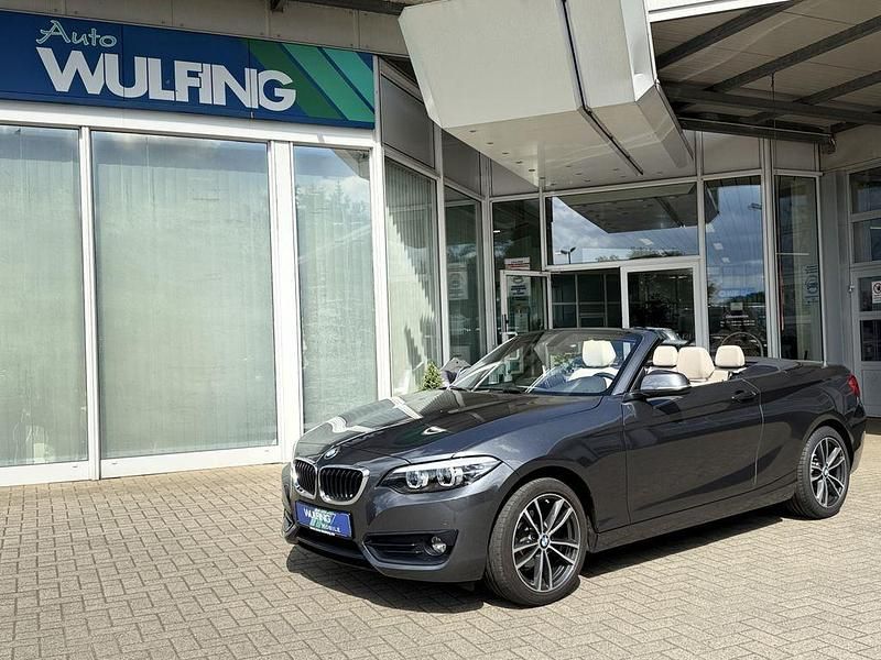Mineralgrau metallic Gebraucht 2019 BMW 218 Sport Line Cabrio | 21.490 € (Etwas zu teuer) - Bild 1/4