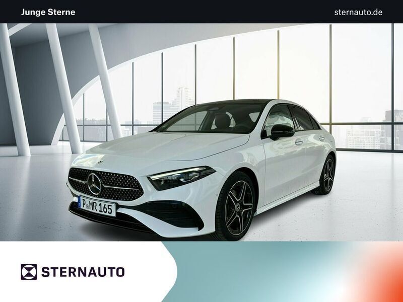 Unilack polarweiß Gebraucht 2025 Mercedes A200 AMG line Limousine | 39.865 € (Teuer) - Bild 1/4