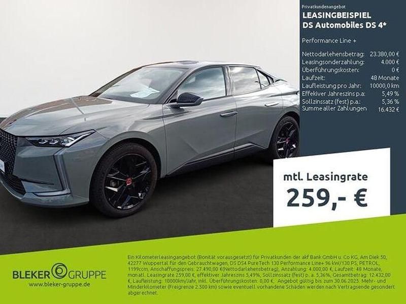 Gebraucht DS Automobiles DS4 Performance Line Plus 131 PS (96 kW) 2023 Lackierung lacquered grey/typ Limousine