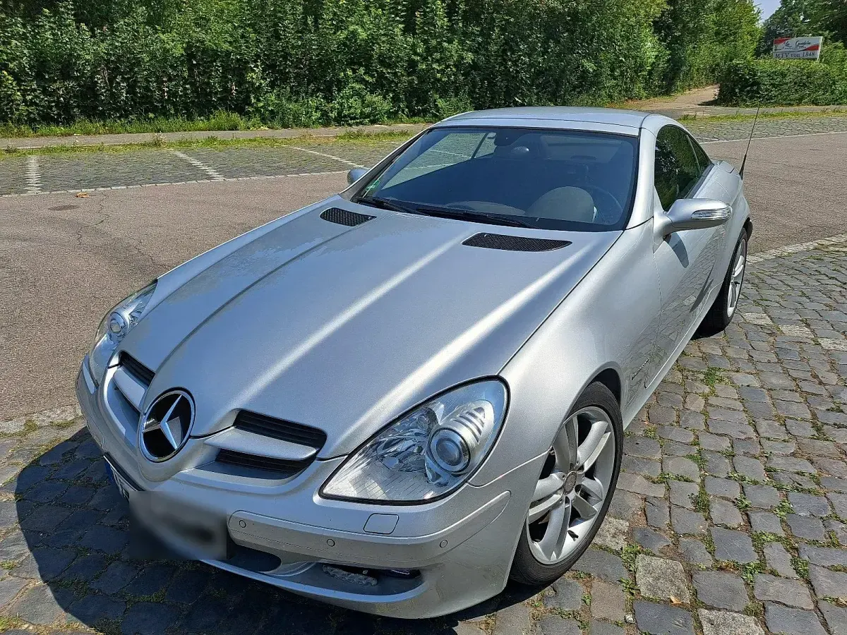 Gebraucht Mercedes SLK200 163 PS (119 kW) 2005 Silber Cabrio