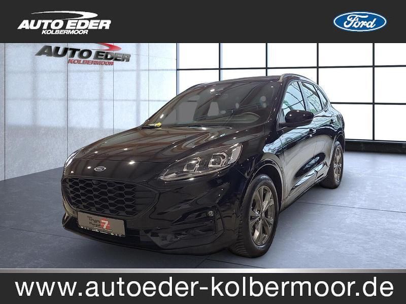 Obsidianschwarz (metallic) Gebraucht 2023 Ford Kuga ST-Line SUV | 33.900 € (Teuer) - Bild 1/4