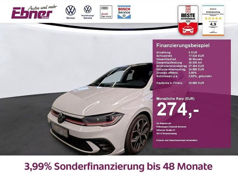 Gebraucht VW Polo Black Edition 207 PS (152 kW) 2023 Pure white/schwarz Kleinwagen