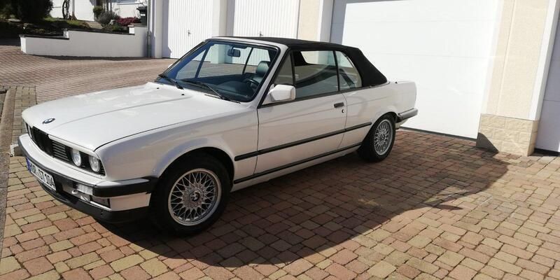 Weiß Gebraucht 1990 BMW 325 Cabriolet Cabrio | 24.000 € - Bild 1/4