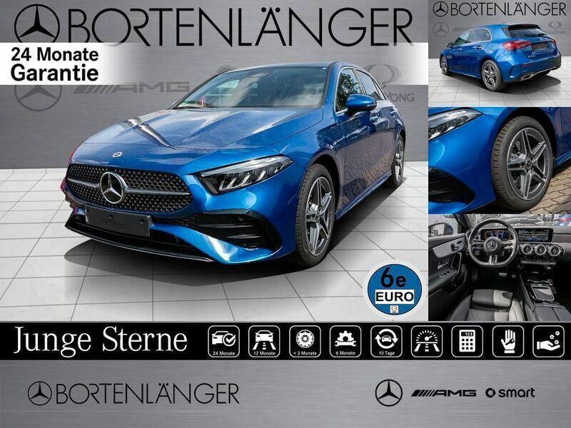 Blau Gebraucht 2024 Mercedes A250 Premium Limousine | 42.222 € - Bild 1/4