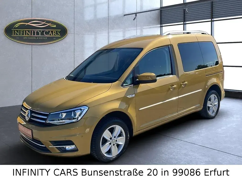 Gebraucht VW Caddy Highline 125 PS (91 kW) 2016 Gelb Van / Kleinbus