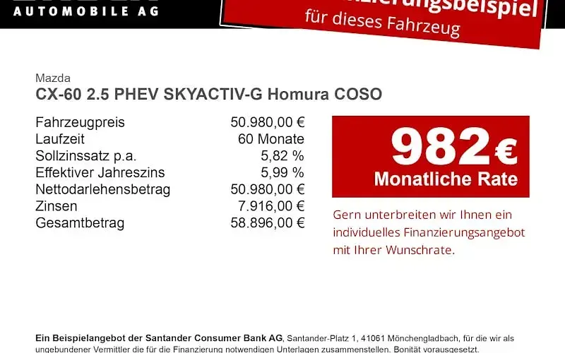 Neu Mazda CX-60 Homura-Line 327 PS (240 kW) 2026 Weiß SUV