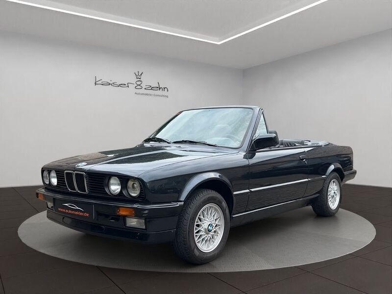Diamantschwarz Gebraucht 1989 BMW 320 Cabriolet Shadowline Cabrio | 19.320 € - Bild 1/4