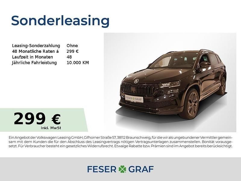 Black magic perleffekt Neu 2025 Skoda Karoq SportLine SUV | 42.890 € (Teuer) - Bild 1/4